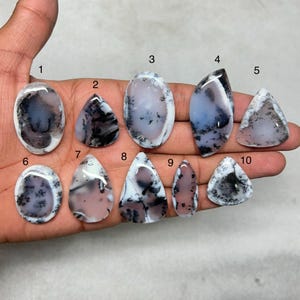 Dendrite Opal A One Quality 100% Natural Dendrite Opal Cabochon Loose Gemstone For Making Jewelry