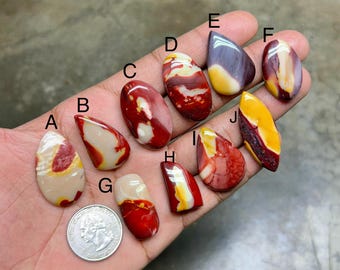 Amazing Mookaite Jasper cabochon - Mookaite Jasper Loose Stone jewelry -Jewelry making-Handmade Cabochon-