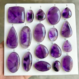 Selected Trapiche Amethyst Gemstone, Handmade Purple Trapiche Amethyst Natural Gemstone For Jewelry Making