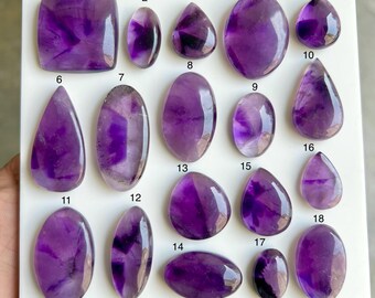 Selected Trapiche Amethyst Gemstone, Handmade Purple Trapiche Amethyst Natural Gemstone For Jewelry Making