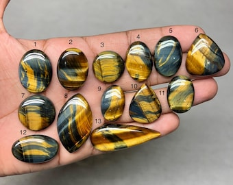 Natural Multi Color Tiger's eye Stone - Wholesale Lot Of Tiger's eye Cabochon Tiger's eye Polished Loose gemstone For Making Jewelry