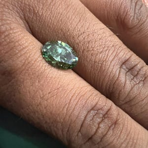 Vivid Green Oval Cut Lab Grown Diamond | VS1 Clarity | Loose Ethical Gemstone | 0.50ct–5ct | Custom Jewelry | Fancy Green Diamon