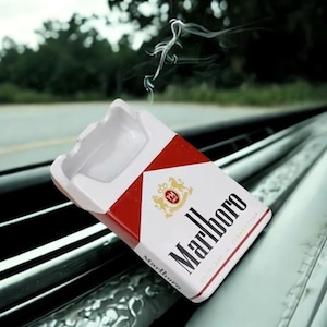 New Style European Cartoon Marlboro Cigarette Box Creative Ceramic Ashtray Household Trend Retro Personality Small Smoke Tray