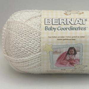 Bernat Baby Coordinates Yarn: White (**One Skein***) — Discontinued and rare!