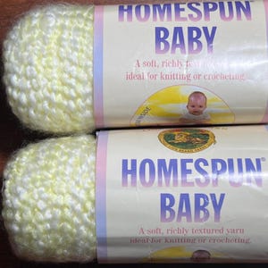 Lion Brand Homespun Baby, Color #157 Sunshine (ONE SKEIN) **Discontinued / Rare / Hard to Find**