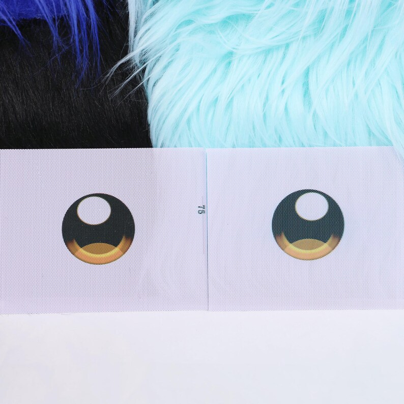 Fursuit Printed Eyes High Resolution Mesh Eye Panels Cartoon Style ...