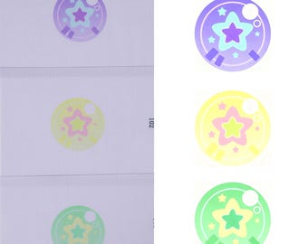 Starlight Candy Fursuit Eyes Multicolor Star Mesh Lens Pastel Dreamcore Aesthetic Semi Transparent PVC Screen For KIG Cosplay Costume Head