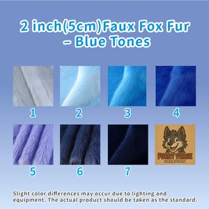 Faux fur fabric with 2 inch pile in eye-catching blue tones. Made from high-quality synthetic material, this fabric is great for DIY cosplay, plush toy design, or fursuit builds. Soft and fluffy, it’s easy to work with and perfect for both beginner and advanced crafters who want to create realistic, cruelty-free fur textures in small handmade items.