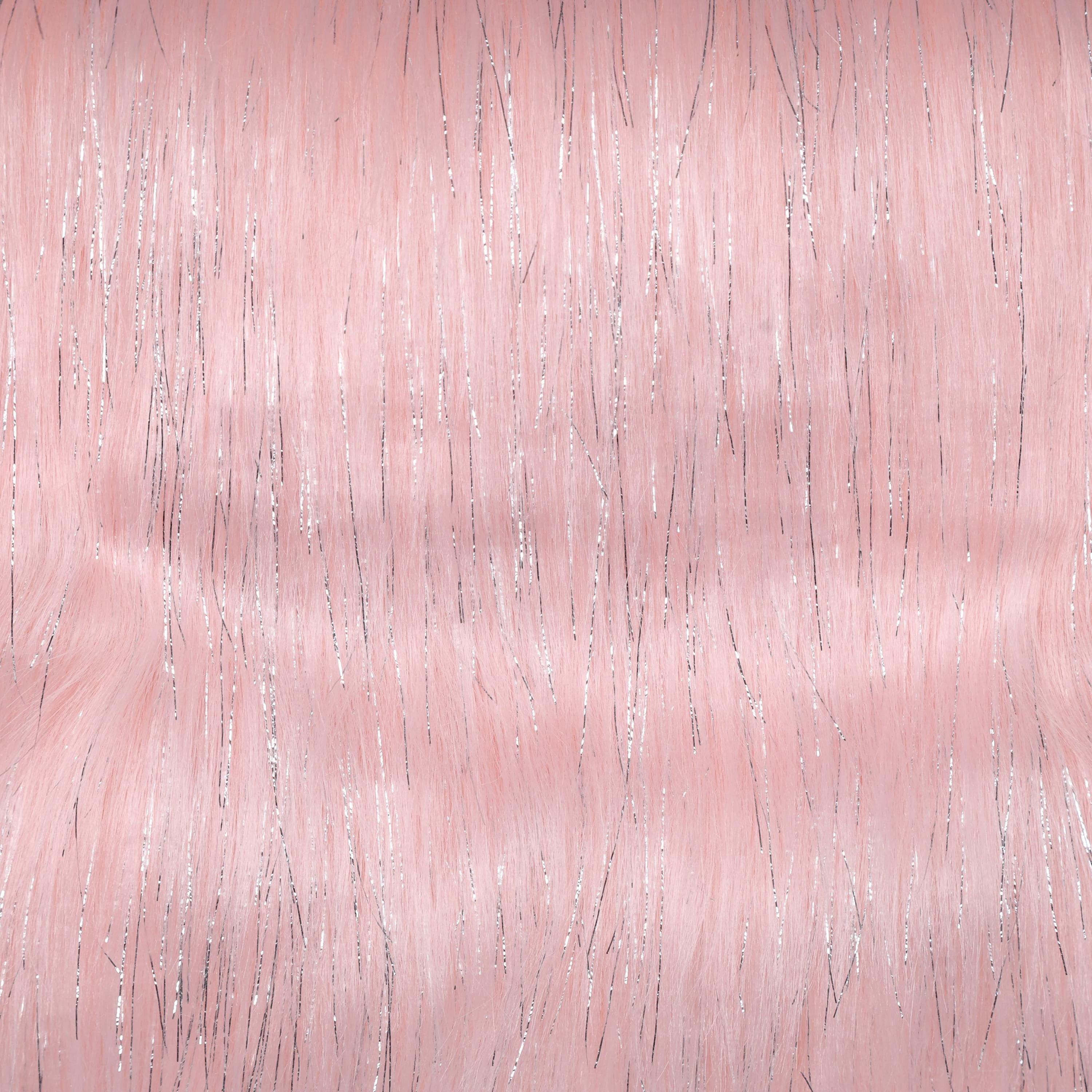 Tinsel Shag Faux Fur Fabric Long Pile Metallic Lurex Soft Plush ...
