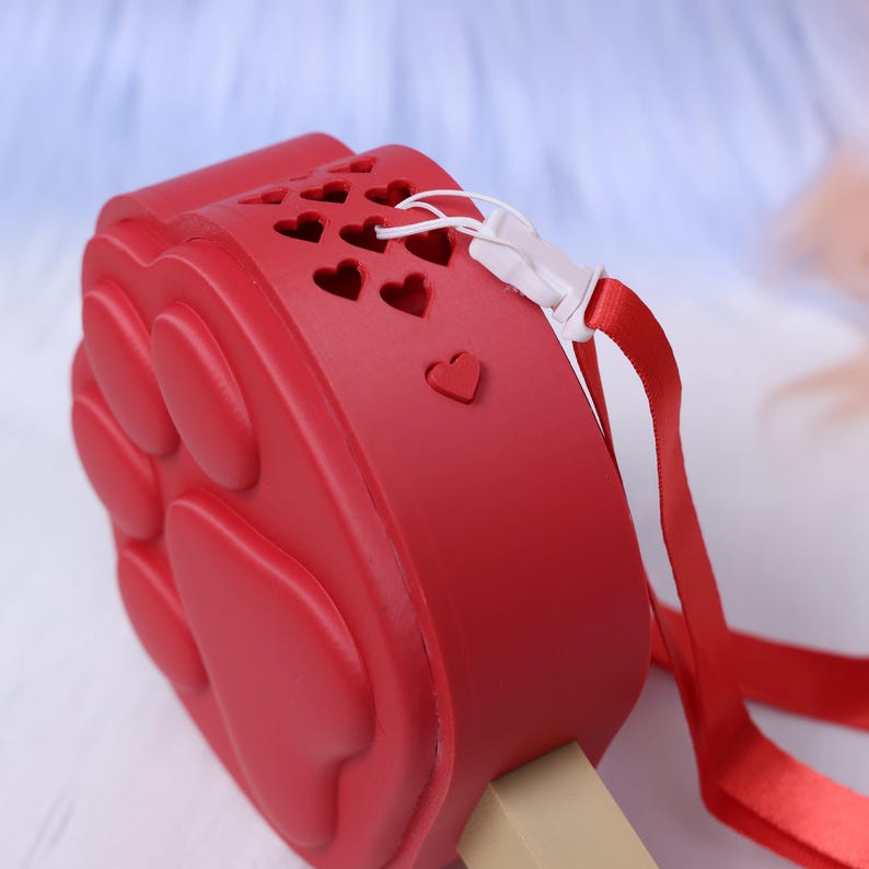 Zootropia Pawpsicle Pälsfläkt Tre hastigheter Bärbar handhållen fläktrem Söt ispopp tassdesign USB-laddningsbar 3D-tryckt pälsdräkt rekvisita bild 9