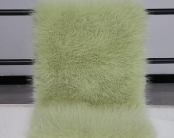 3cm Faux Fox Fur Fabric Green Teal Plush Synthetic Fur for Fursuit Cosplay Plush Toys DIY Craft Projects Forest Mint Lime Shades by the yard