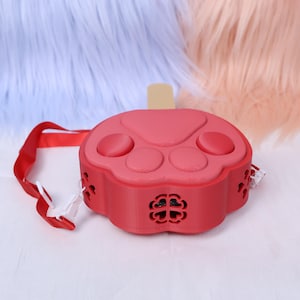 Zootropia Pawpsicle Pälsfläkt Tre hastigheter Bärbar handhållen fläktrem Söt ispopp tassdesign USB-laddningsbar 3D-tryckt pälsdräkt rekvisita bild 6