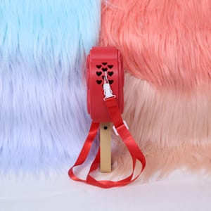 Zootropia Pawpsicle Pälsfläkt Tre hastigheter Bärbar handhållen fläktrem Söt ispopp tassdesign USB-laddningsbar 3D-tryckt pälsdräkt rekvisita bild 4