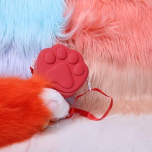 Zootropia Pawpsicle Pälsfläkt Tre hastigheter Bärbar handhållen fläktrem Söt ispopp tassdesign USB-laddningsbar 3D-tryckt pälsdräkt rekvisita bild 12