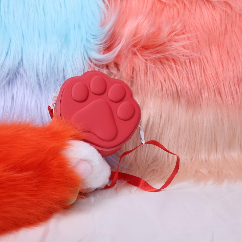 Zootropia Pawpsicle Pälsfläkt Tre hastigheter Bärbar handhållen fläktrem Söt ispopp tassdesign USB-laddningsbar 3D-tryckt pälsdräkt rekvisita bild 12