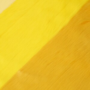 Vibrant yellow faux fur with 5 cm pile height, crafted from synthetic materials to resemble real fox fur. This fabric is soft, thick, and perfect for cosplay, fursuit building, and plush crafts. Great for ears, tails, or accent patches. Adds warmth and a splash of color to any costume or furry project while being animal-friendly and beginner-friendly.