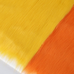 Faux fox fur in sunshine yellow tones with 2 inch pile length and a realistic fox texture. Made from synthetic fibers, it’s great for fursuit hair, plush accessories, cosplay wigs, and costume trims. The 20 × 50 cm size makes it ideal for small-scale DIY projects or adding bright fur to handmade designs with ease.