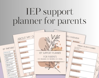 IEP Support Planner for Special Education | US Letter & A4 (PDF Download)