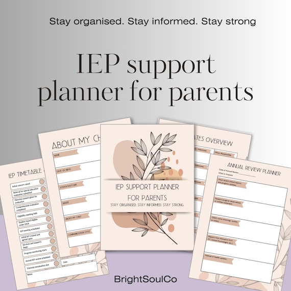 IEP Support Planner for Special Education | US Letter & A4 (PDF Download)