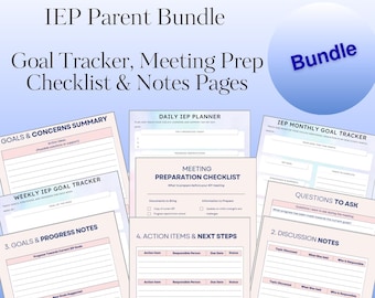 IEP Parent Planner Bundle – Special Education Meeting Prep (PDF Download)