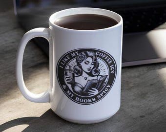 Coffee Mug - I Like My Coffee Icy & My Books Spicy