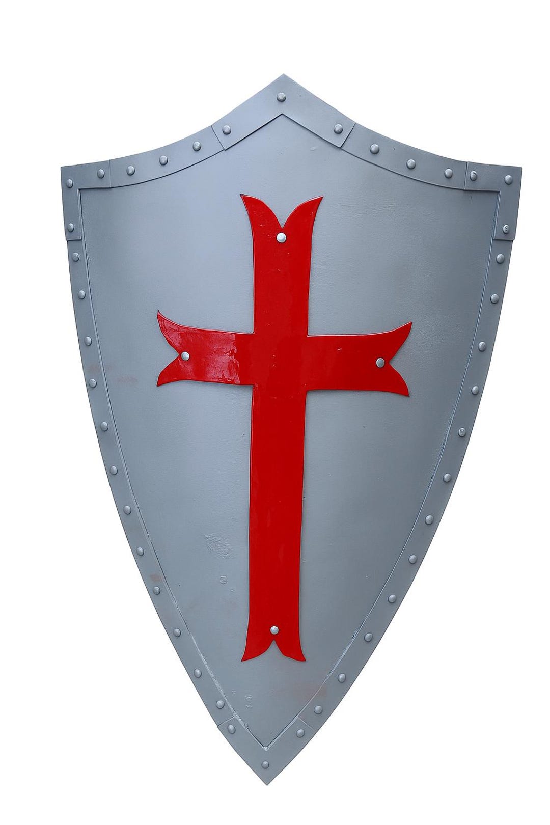 Templar Knight Shield - Red Cross, Medieval Battle Warrior - Etsy