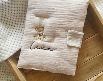 Protège-carnet de santé personnalisé, broderie, cadeaux naissance