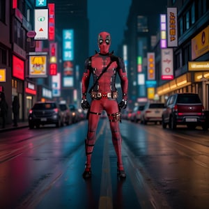 Deadpool Full Cosplay Costume Set with Mask Sword Boots – Men’s Halloween Superhero Outfit