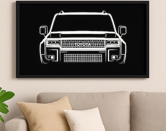 Land Cruiser Prado (LC250) Silhouette Vector File - Etsy