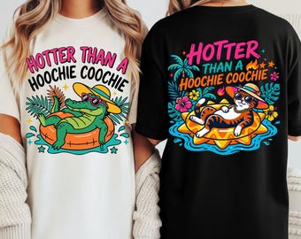 Hetare än en Hoochie Coochie SVG PNG-paket, retro strandpoolfloatdesign