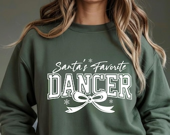 Santa's Favorite Dancer SVG | Christmas Dance Shirt Design (Digital Download)