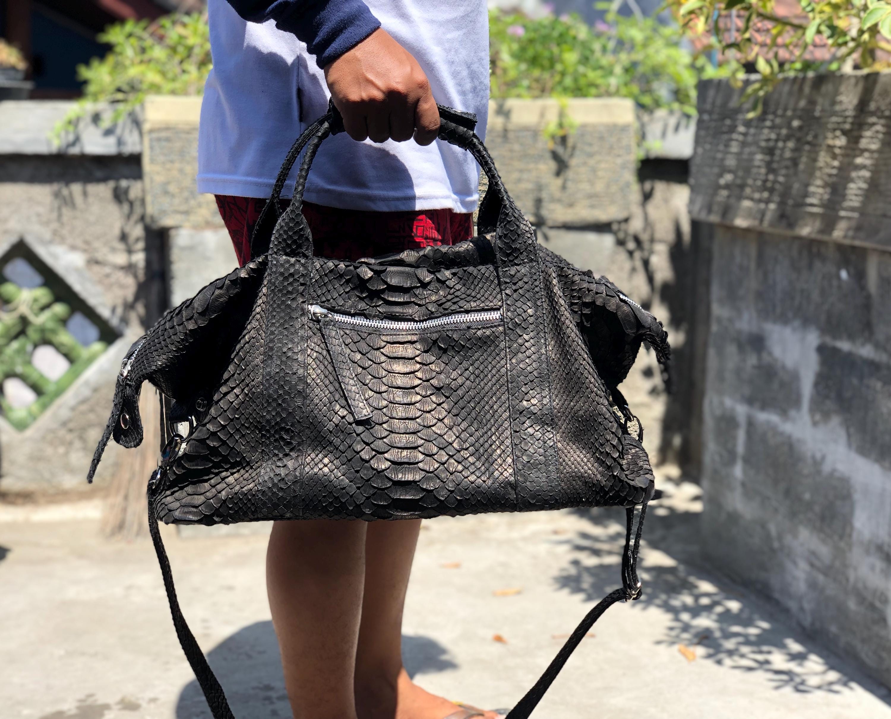Genuine python bag - Etsy 日本