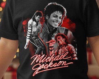 Camiseta juvenil de Michael Jackson (pequeña-extragrande)