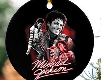 Michael Jackson Ornament – King of Pop Ceramic Holiday Decor