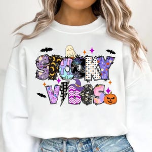 Spooky vibes png,glitter halloween png,Halloween Png,Halloween Sublimation Design,Retro Halloween Png,Halloween Shirt,spooky season png