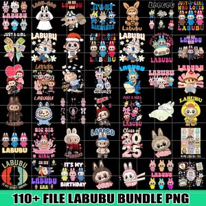 110+ Labubu Designs Png Bundle, Movie Cartoon Png Bundle, Labubu Character Bundle, Labubu Character Design, Labubu Bundle Png, Png file