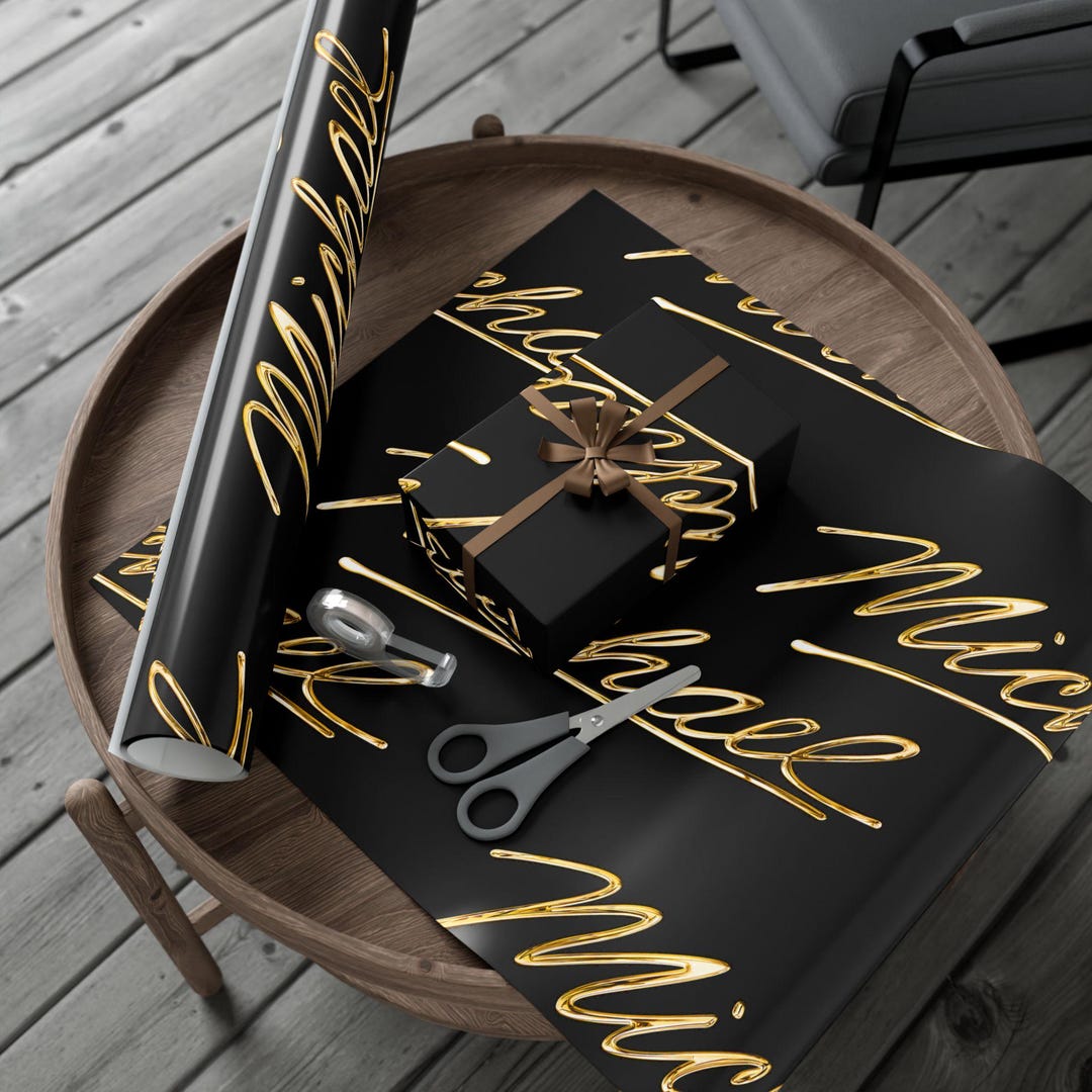 Michael Jackson Gift Wrap Papers | Custom Wrapping Paper - Etsy
