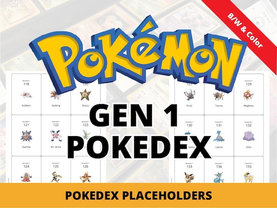 Pokemon 1st Gen Pokedex