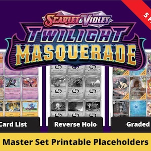 pokemon scarlet & violet twilight masquerade card list Amazon.com: POKEMON TCG: SCARLET AND VIOLET TWILIGHT MASQUERADE BUILD AND  BATTLE : Toys & Games main image 1