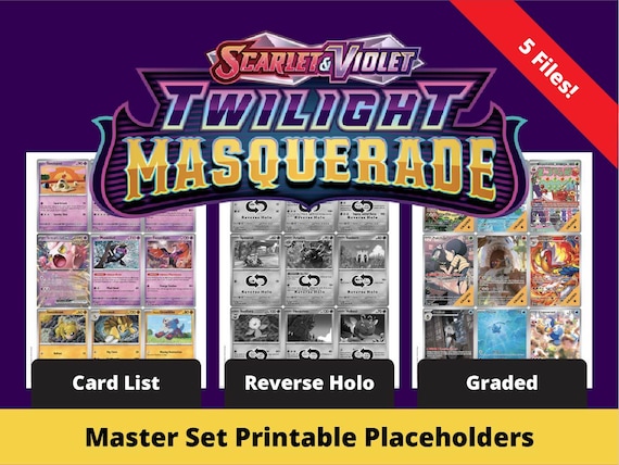 5-in-1 Twilight Masquerade Master Set Placeholders | Pokemon