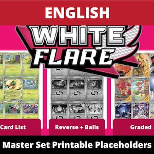 White Flare Master Set Binder - Etsy