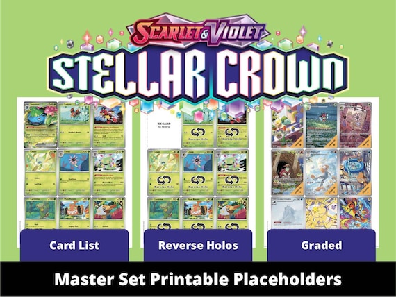 pokemon stellar crown card list Scarlet & Violet new Pokmon with unique attacks and abilities that can turn the tide of the game Pokemon TCG Stellar Crown Tier