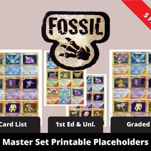 pokemon fossil 1st edition card list 1st Edition Fossil (62/62) Complete Set 1999| TradingCardSets.Com