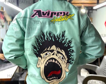 Men's Leather Varsity Jacket | Retro Hip Hop Bomber, Urban Fashion