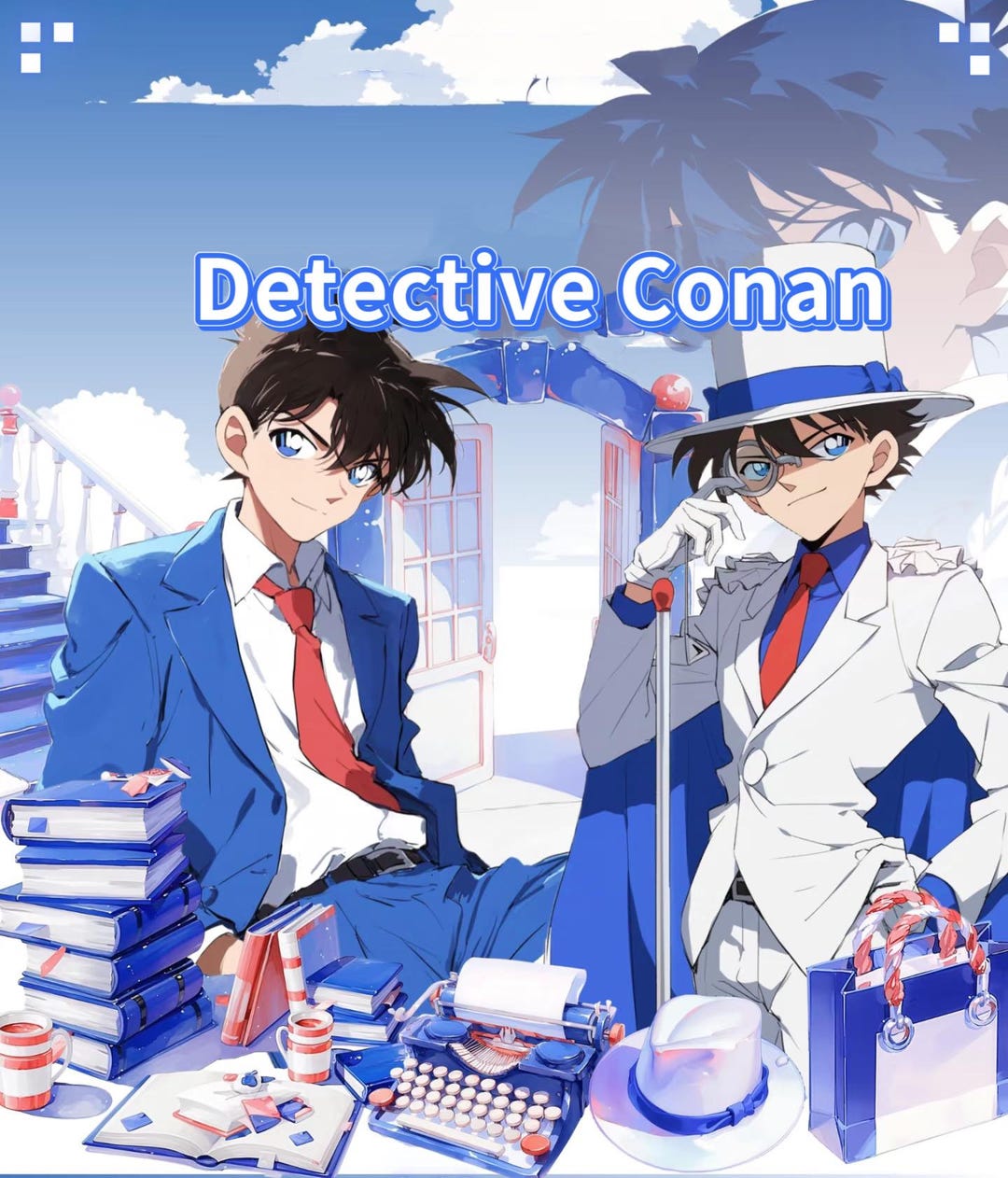 Detective Conan Clipart Buddle I Characters+frames+background - Etsy