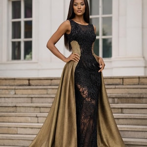 gold and black dresses plus size Black and Gold Silk Taffeta Civil War Plus Size Better Day Dress*44