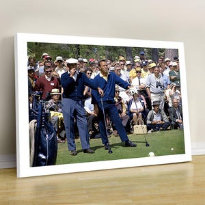Ben Hogan & Arnold Palmer Augusta 1966 Leinwanddruck - Golf Geschichte Leinwand