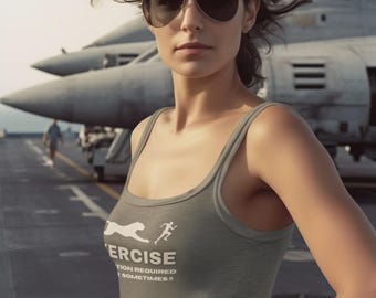 Camiseta de tirantes estilo nadadora para mujer, confeccionada a mano – Top deportivo ajustado