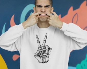 Relaxed Fit Men's Sweatshirt: Ring-Spun Cotton Blend