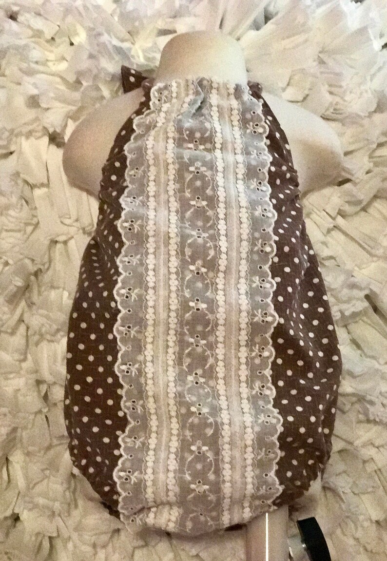 Boho Baby Romper Bloomers Diaper Cover Bubble Suit Vintage Boho Romper